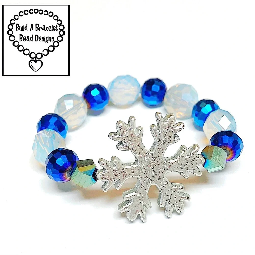 Sapphire Blue Snowflake Bracelet